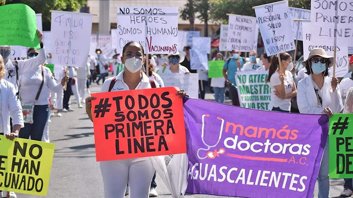 marcha del personal medico